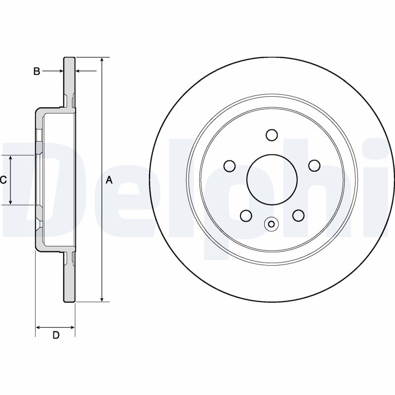Brake Disc - BG4760C DELPHI