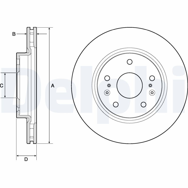 Brake Disc - BG4764C DELPHI
