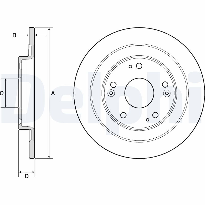 Brake Disc - BG4773C DELPHI