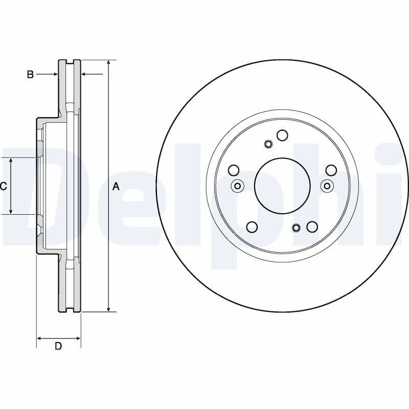 Brake Disc - BG4774C DELPHI