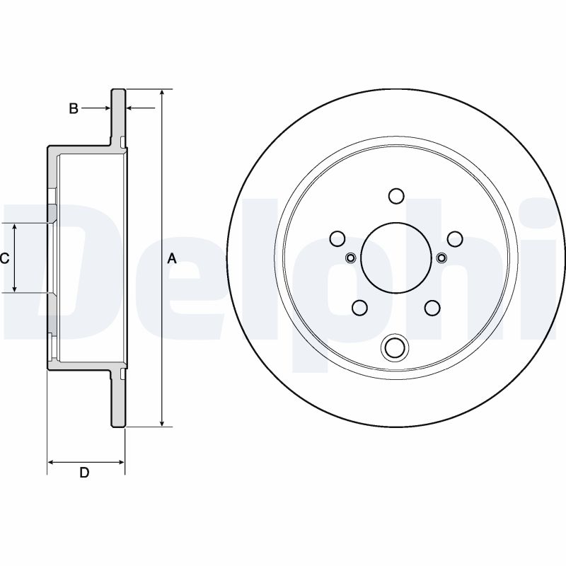 Brake Disc - BG4776C DELPHI