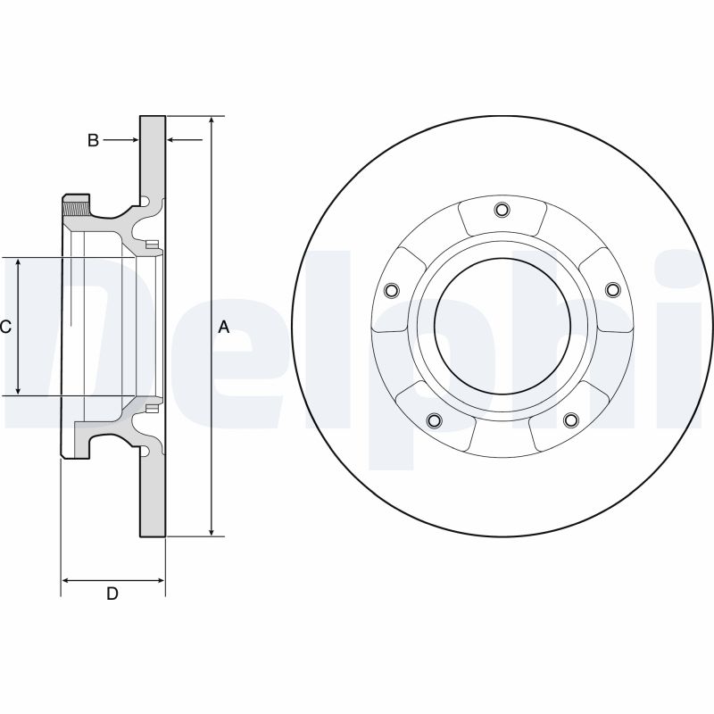 Brake Disc - BG4784C DELPHI
