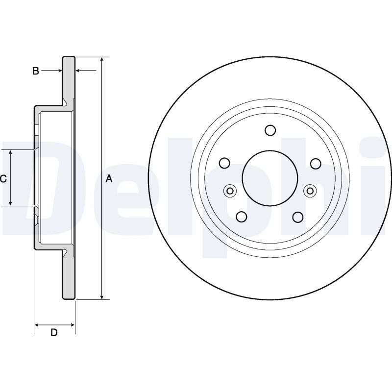 Brake Disc - BG4807C DELPHI
