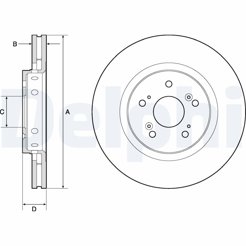 Brake Disc - BG4808C DELPHI