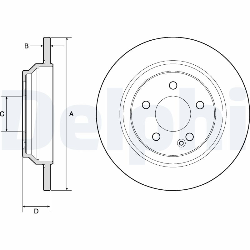Brake Disc - BG4811C DELPHI