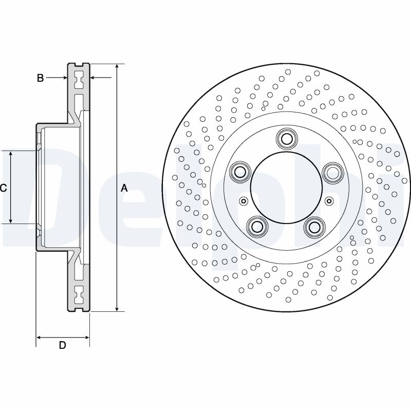 Brake Disc - BG4813C DELPHI