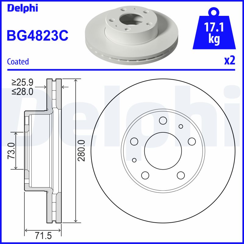 Discofreno - BG4823C DELPHI