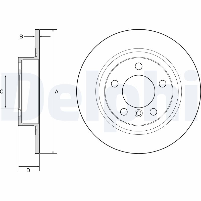 Brake Disc - BG4916C DELPHI