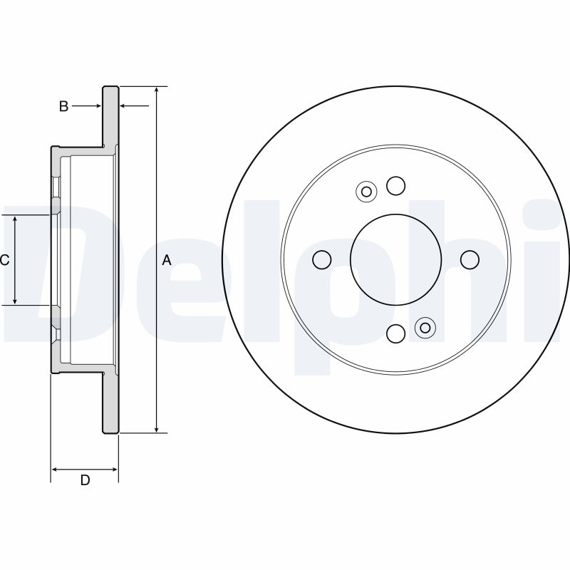 Brake Disc - BG4917C DELPHI