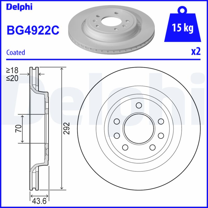 Discofreno - BG4922C DELPHI