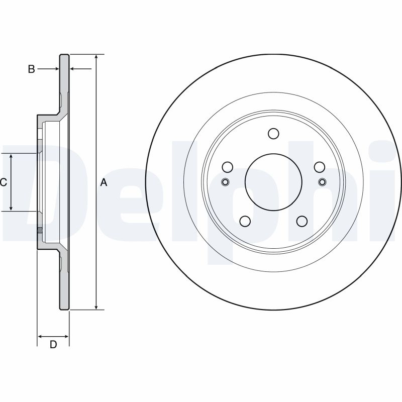 Brake Disc - BG4924C DELPHI