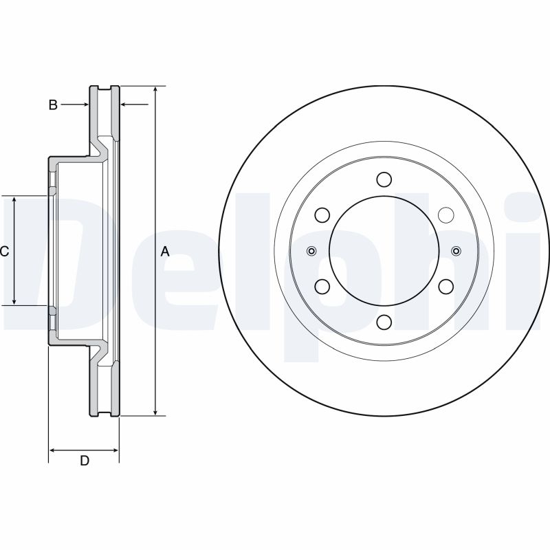 Brake Disc - BG4925C DELPHI