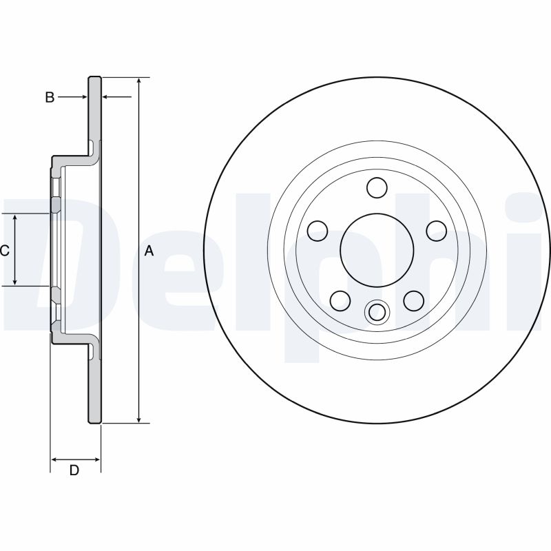Brake Disc - BG4930C DELPHI