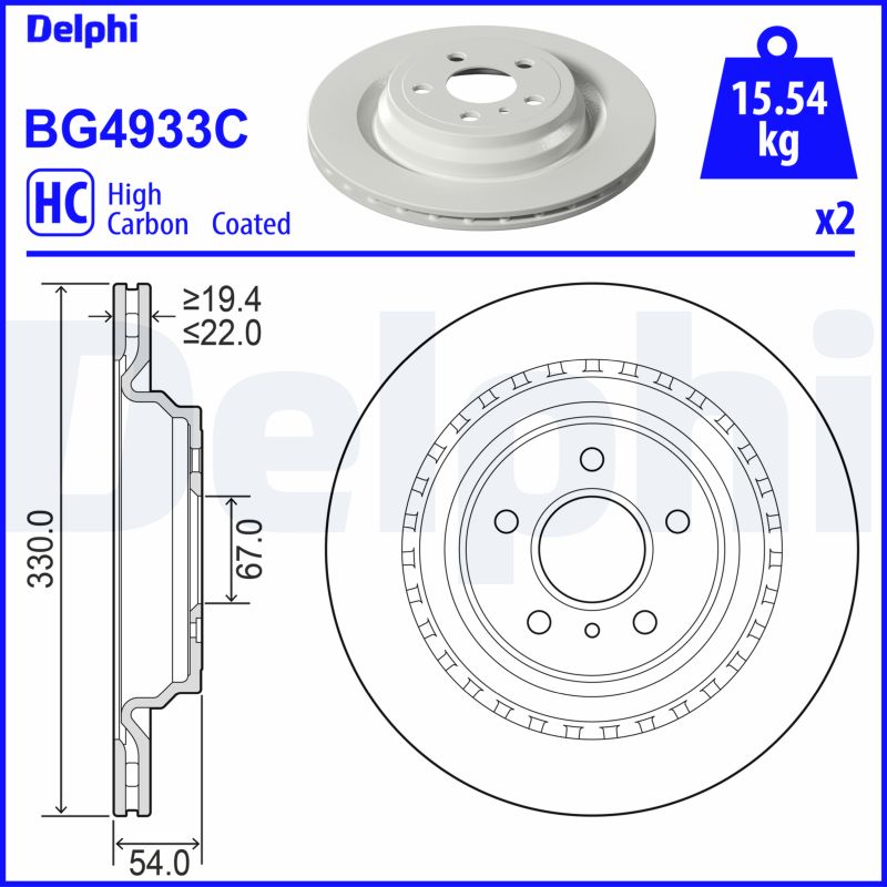 Discofreno - BG4933C DELPHI