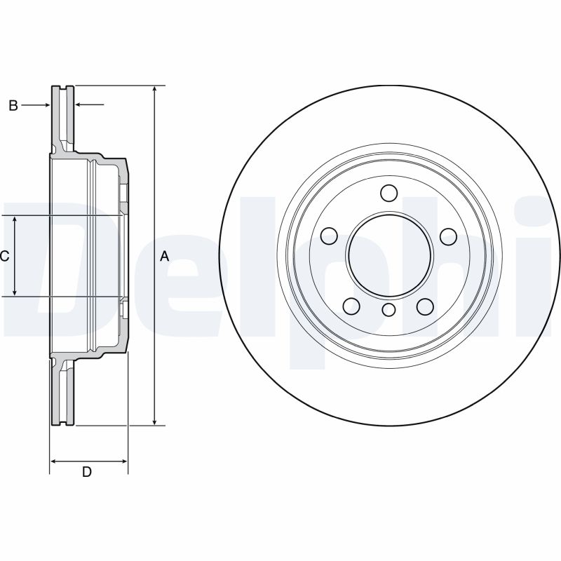 Brake Disc - BG4937C DELPHI