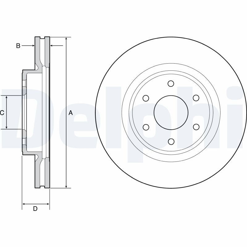Brake Disc - BG4941 DELPHI