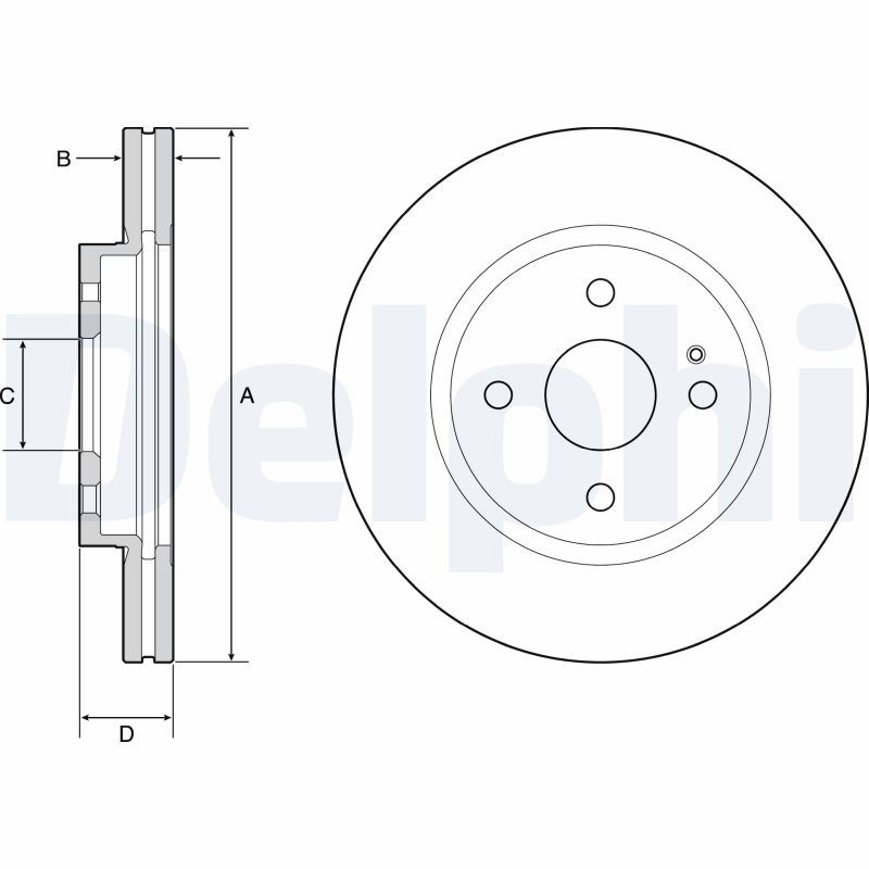 Brake Disc - BG4942C DELPHI