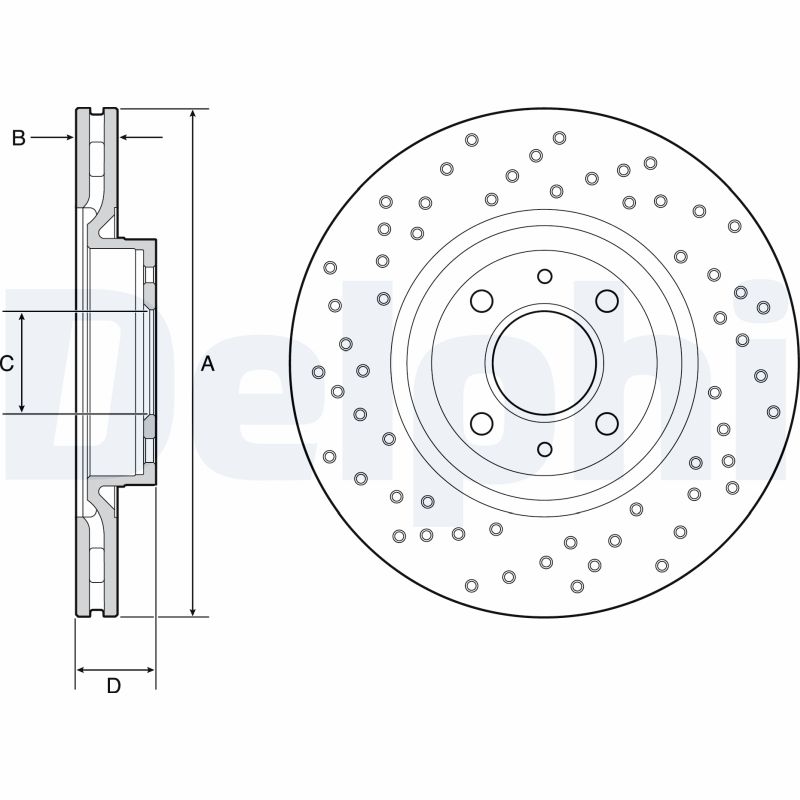 Brake Disc - BG4943C DELPHI