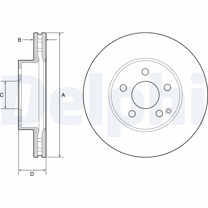 Brake Disc - BG4945C DELPHI