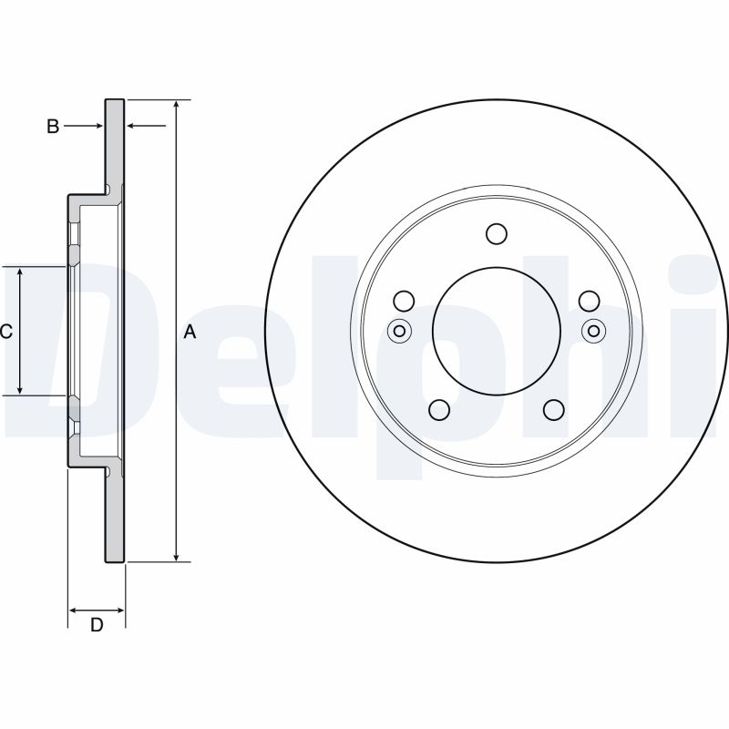 Brake Disc - BG4949C DELPHI
