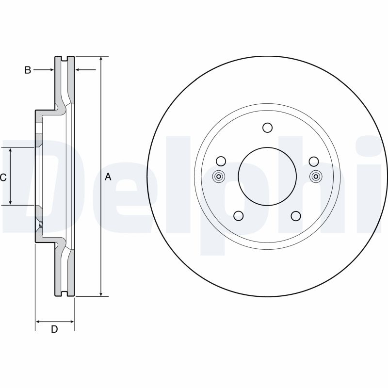 Brake Disc - BG4955C DELPHI