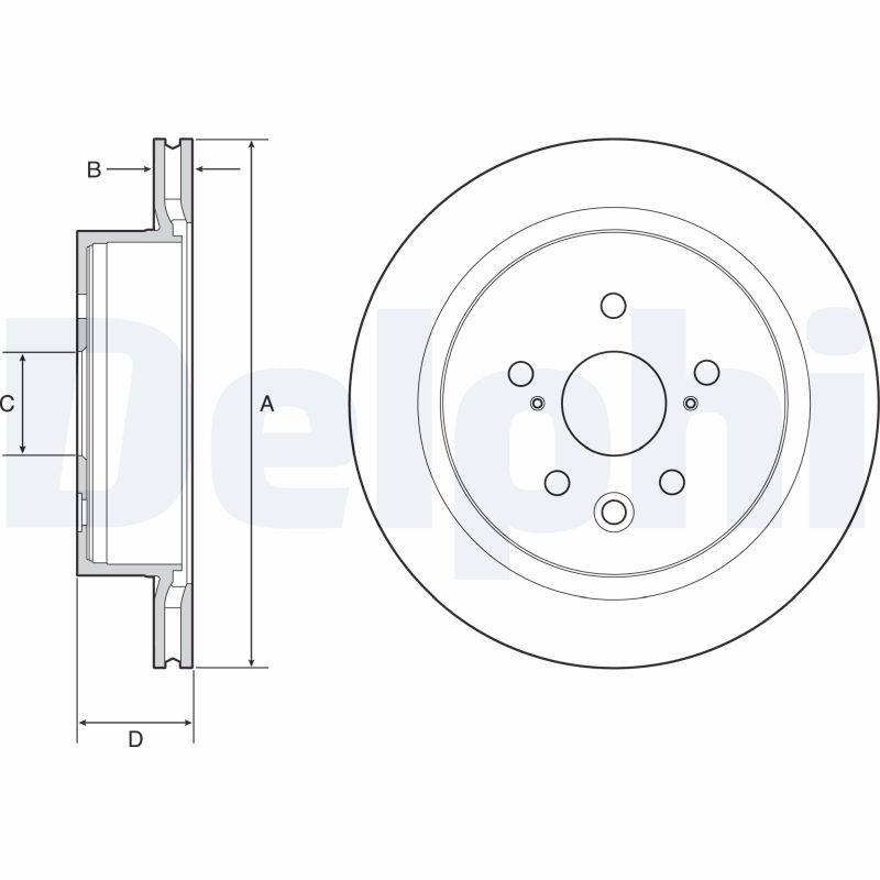 Brake Disc - BG4962C DELPHI