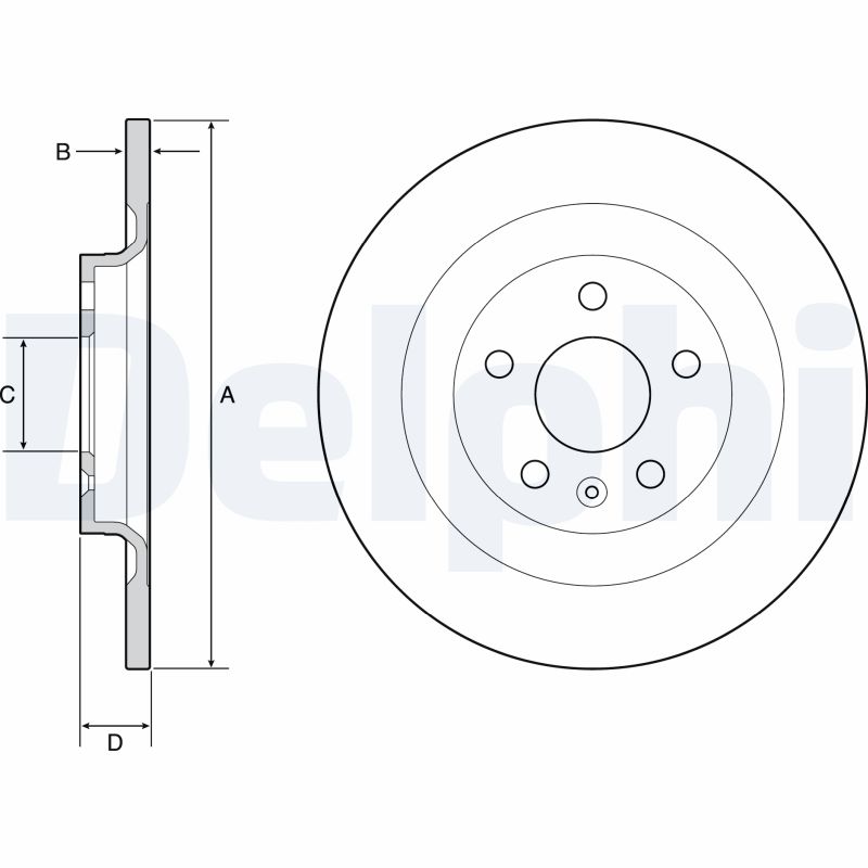 Brake Disc - BG4966C DELPHI