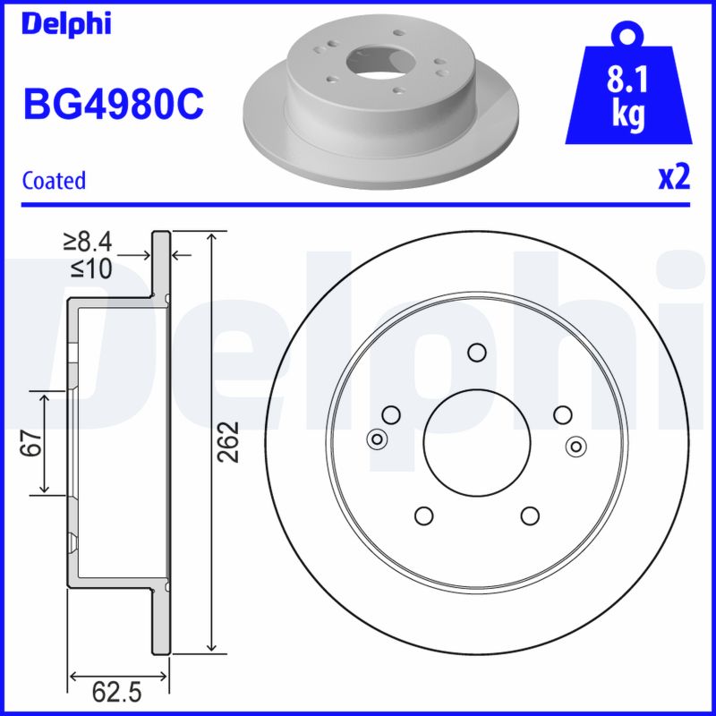 Discofreno - BG4980C DELPHI