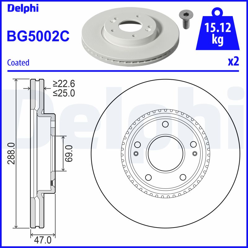 Discofreno - BG5002C DELPHI
