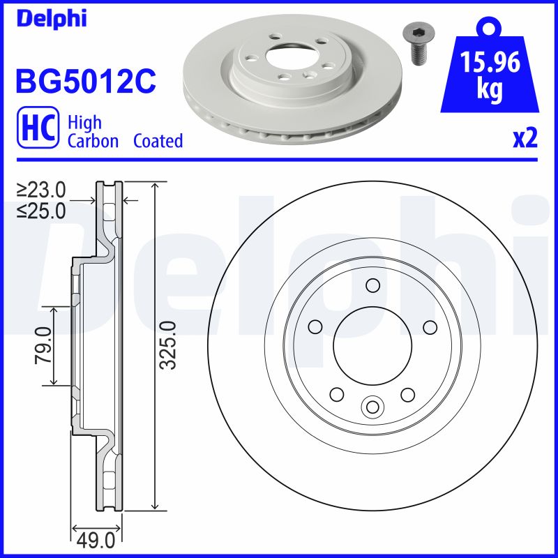 Discofreno - BG5012C DELPHI