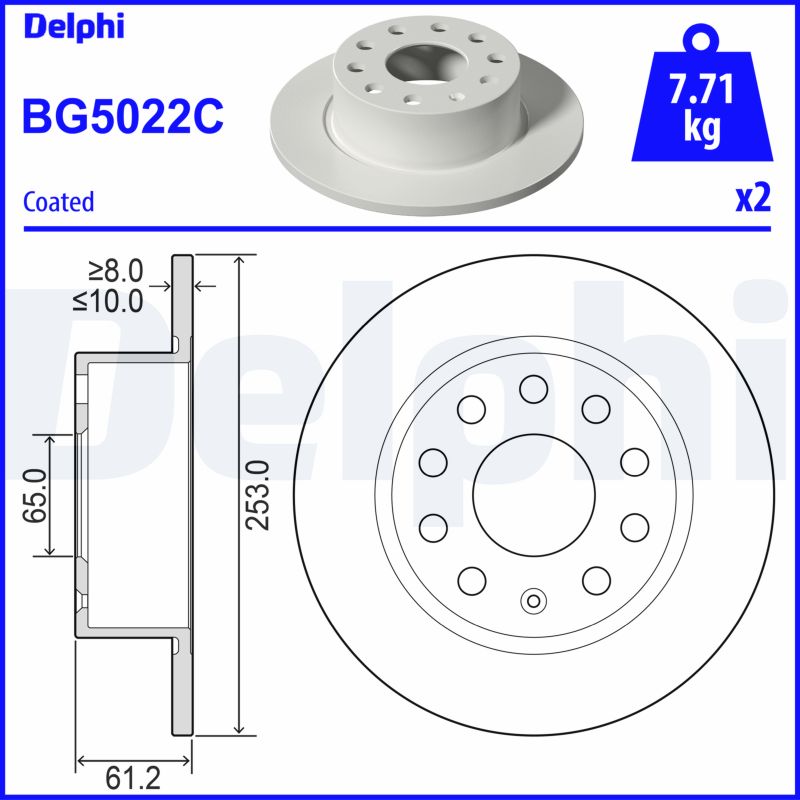 Discofreno - BG5022C DELPHI