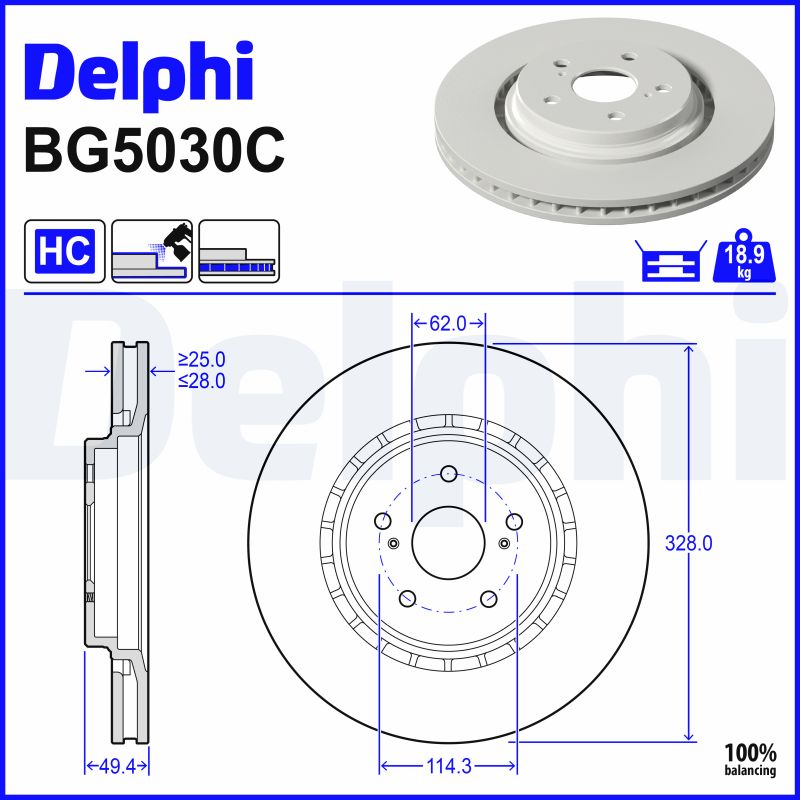 Discofreno - BG5030C DELPHI