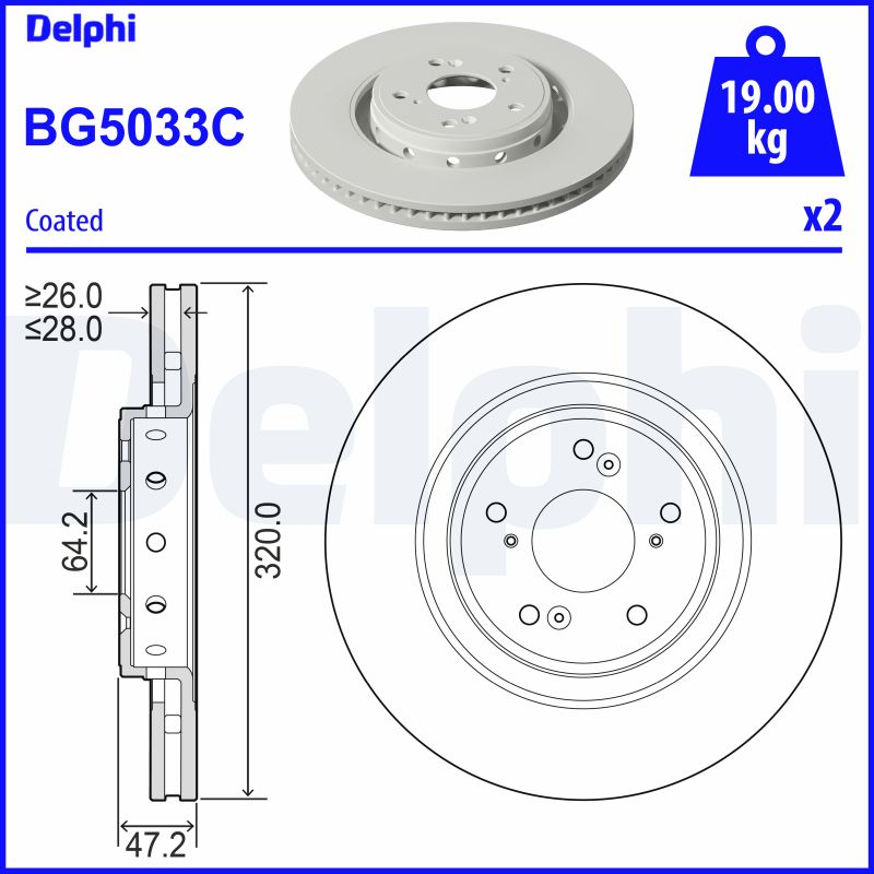 Discofreno - BG5033C DELPHI