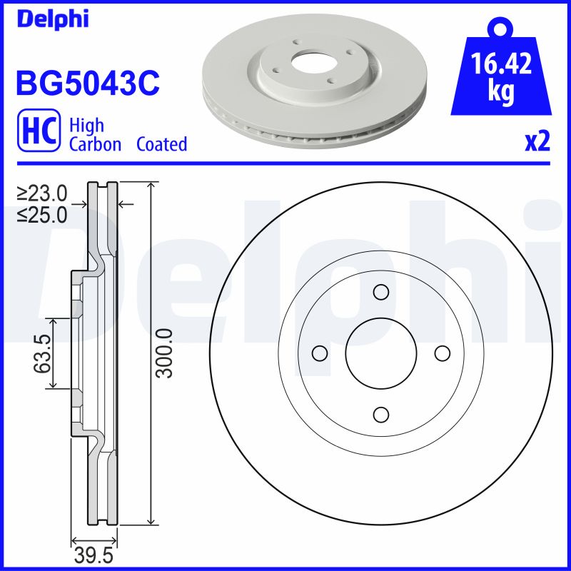 Discofreno - BG5043C DELPHI