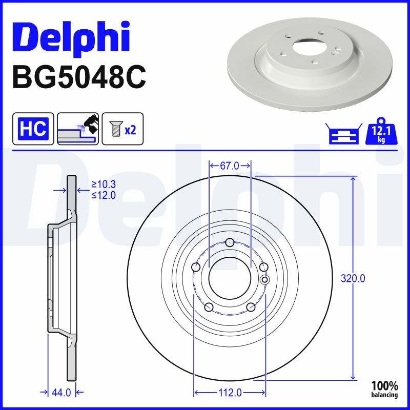 Discofreno - BG5048C DELPHI