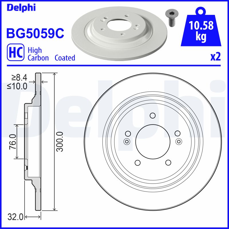 Discofreno - BG5059C DELPHI