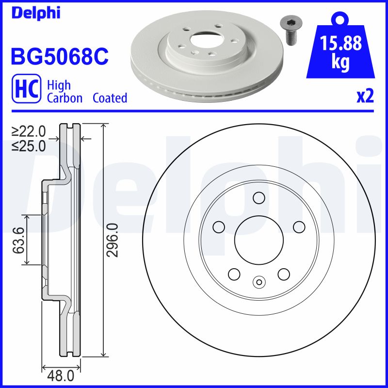 Discofreno - BG5068C DELPHI