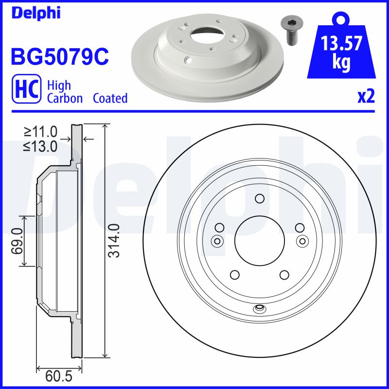 Discofreno - BG5079C DELPHI