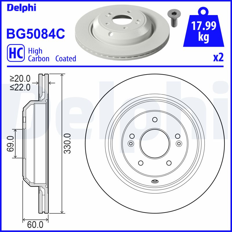 Discofreno - BG5084C DELPHI