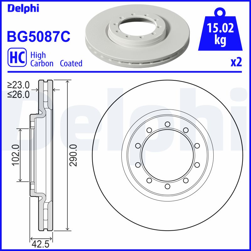 Discofreno - BG5087C DELPHI