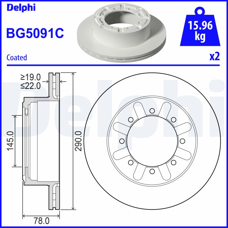Discofreno - BG5091C DELPHI
