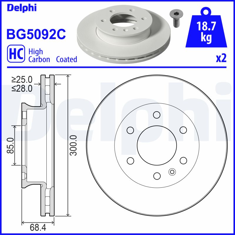 Discofreno - BG5092C DELPHI
