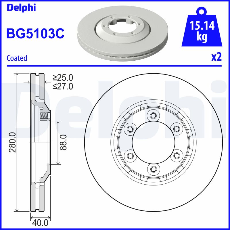 Discofreno - BG5103C DELPHI
