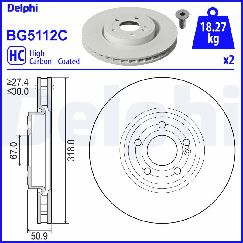 Discofreno - BG5112C DELPHI