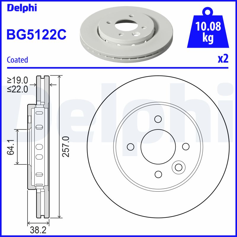 Discofreno - BG5122C DELPHI