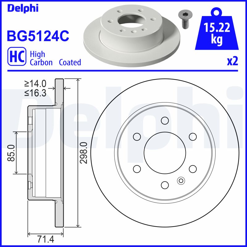 Discofreno - BG5124C DELPHI