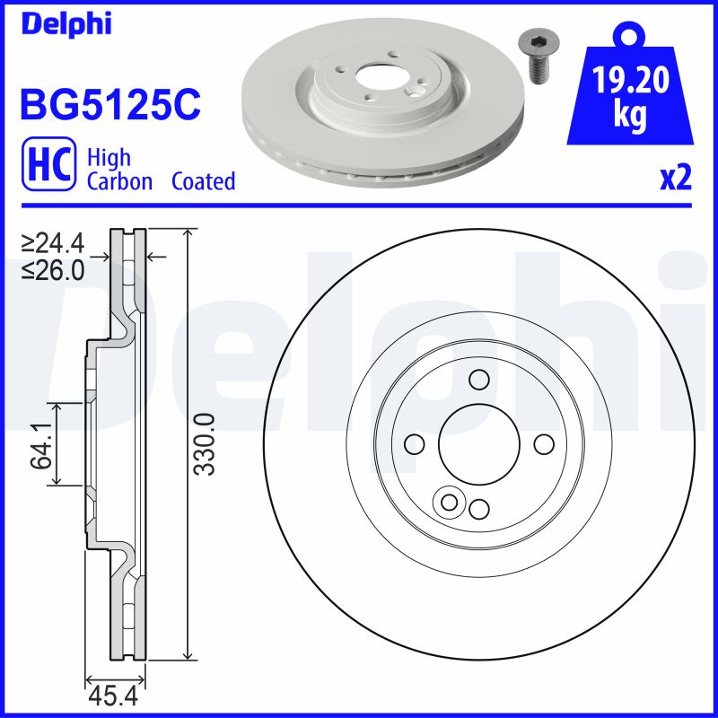 Discofreno - BG5125C DELPHI