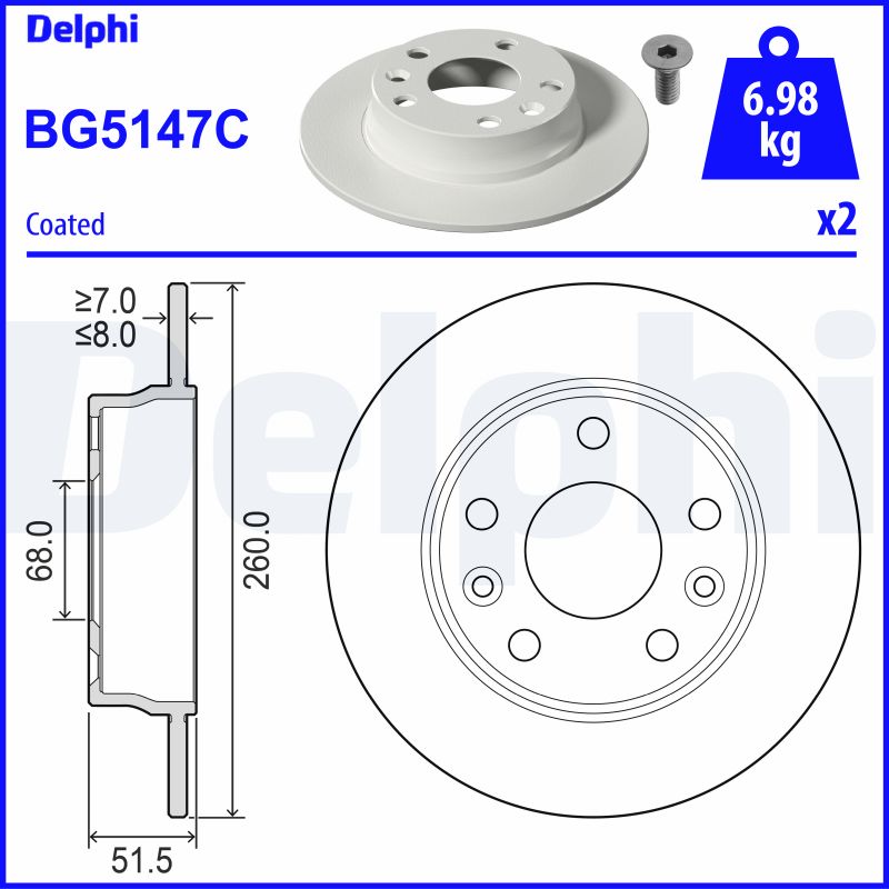 Discofreno - BG5147C DELPHI