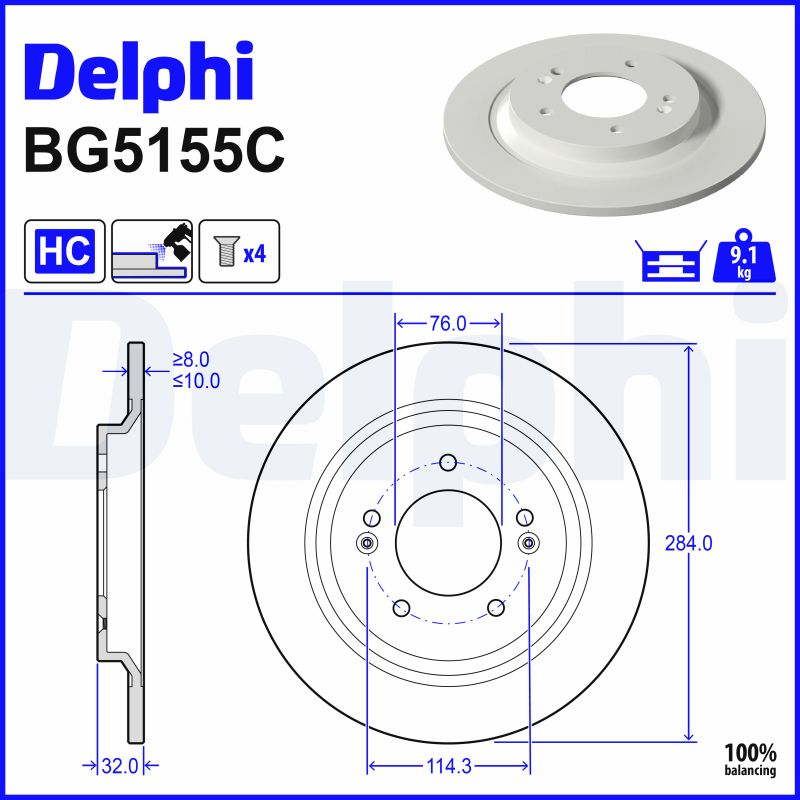Discofreno - BG5155C DELPHI