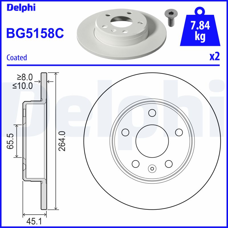 Discofreno - BG5158C DELPHI